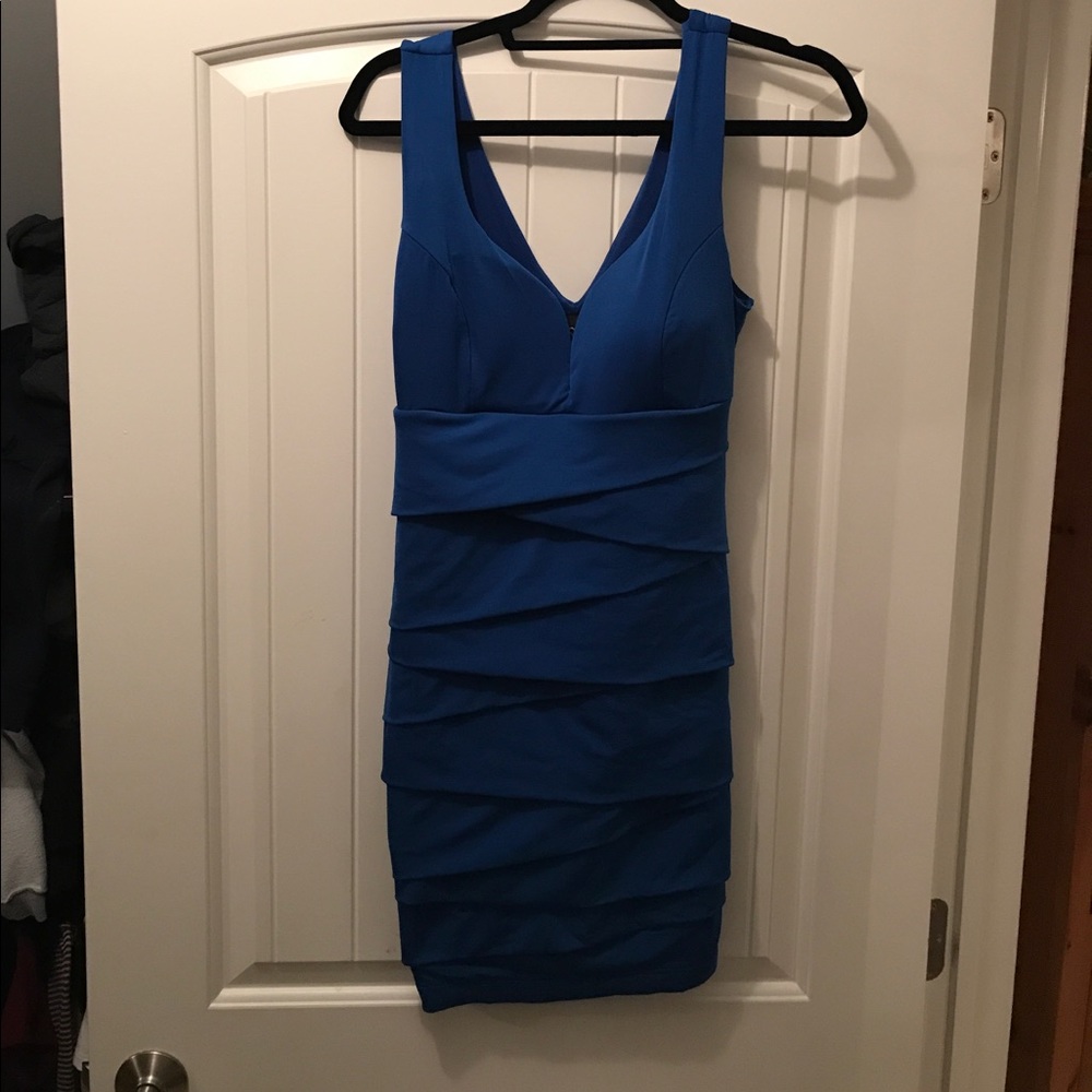 Royal blue tight dress